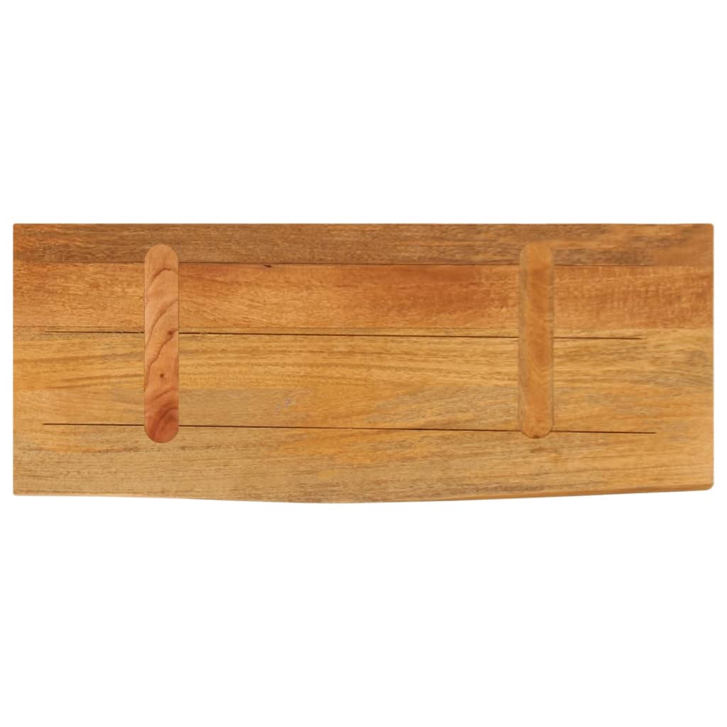 bordplade 80x20x3,8 cm naturlig kant massivt mangotræ