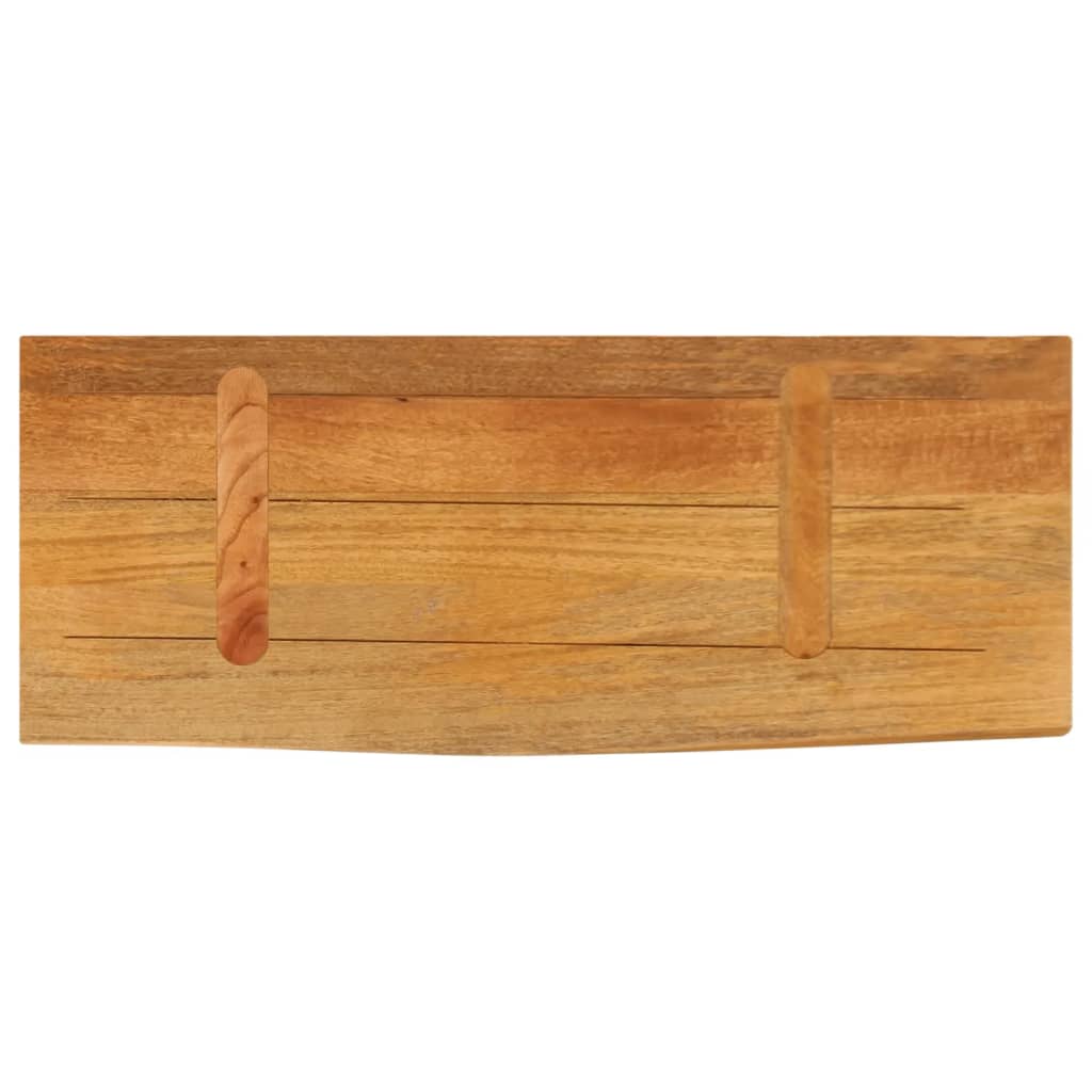 bordplade 70x30x3,8 cm naturlig kant massivt mangotræ
