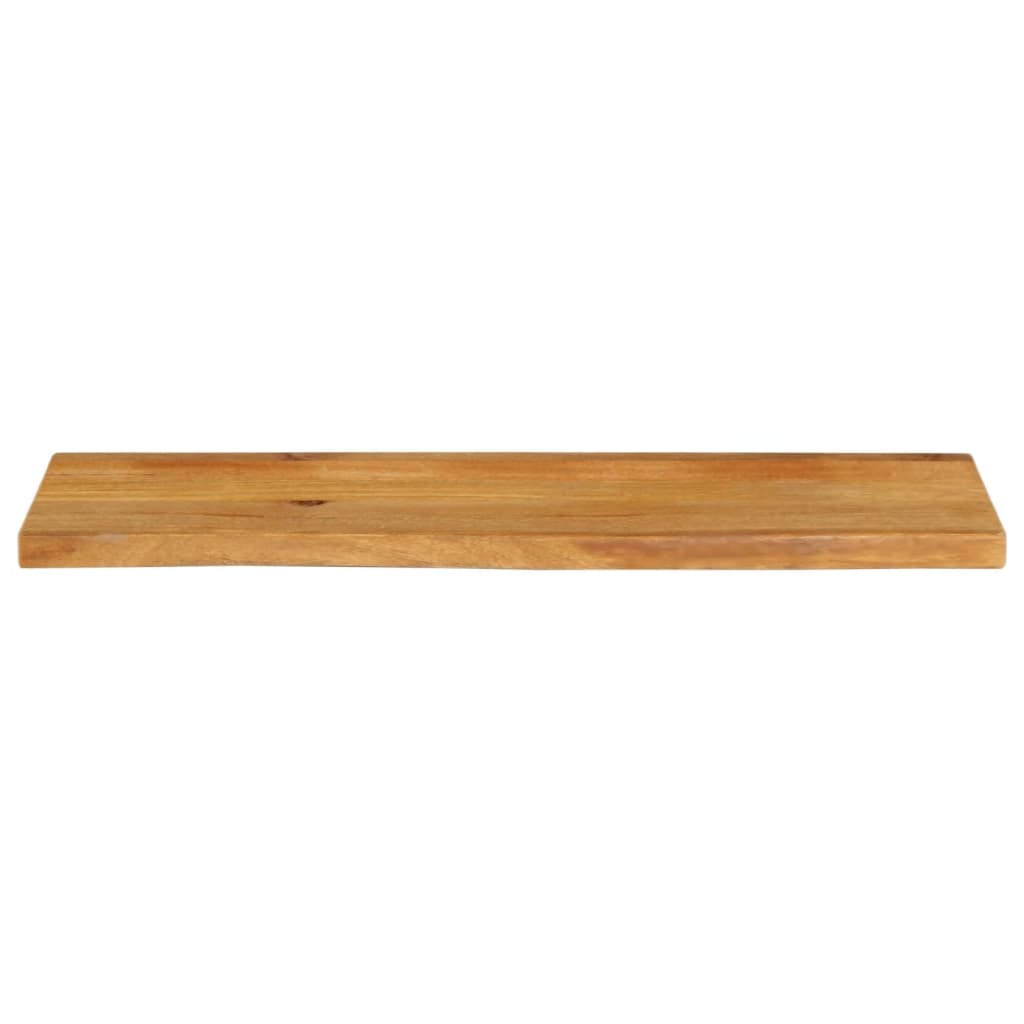 bordplade 120x30x3,8 cm naturlig kant massivt mangotræ