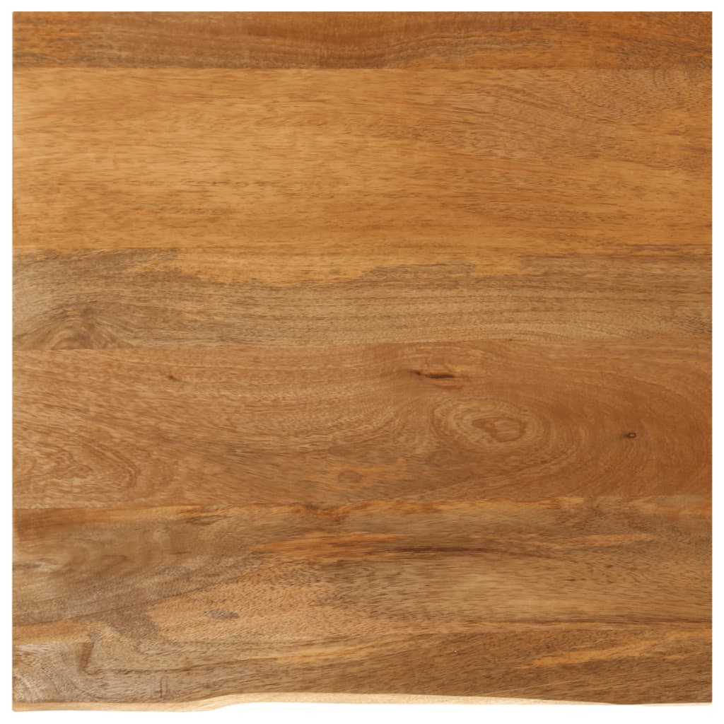 bordplade 40x40x3,8 cm naturlig kant massivt mangotræ billede