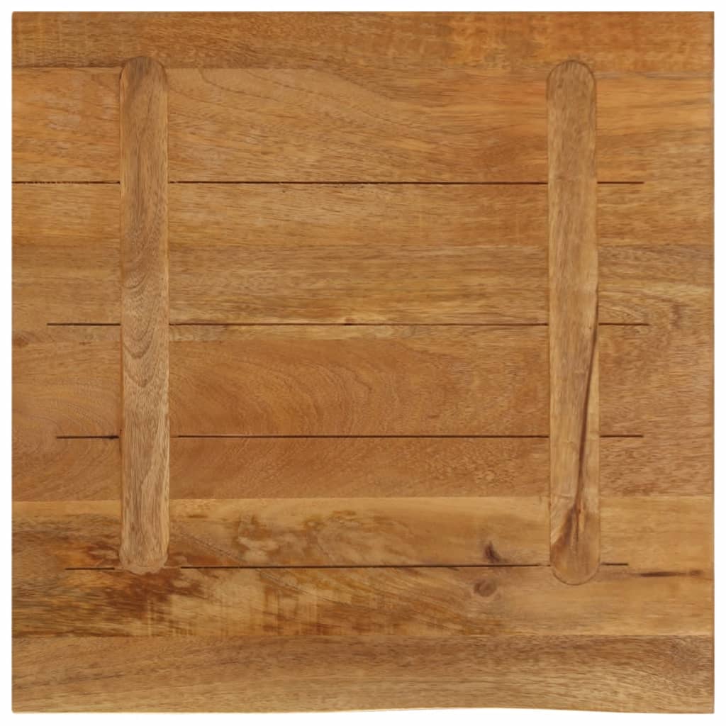 bordplade 40x40x3,8 cm naturlig kant massivt mangotræ