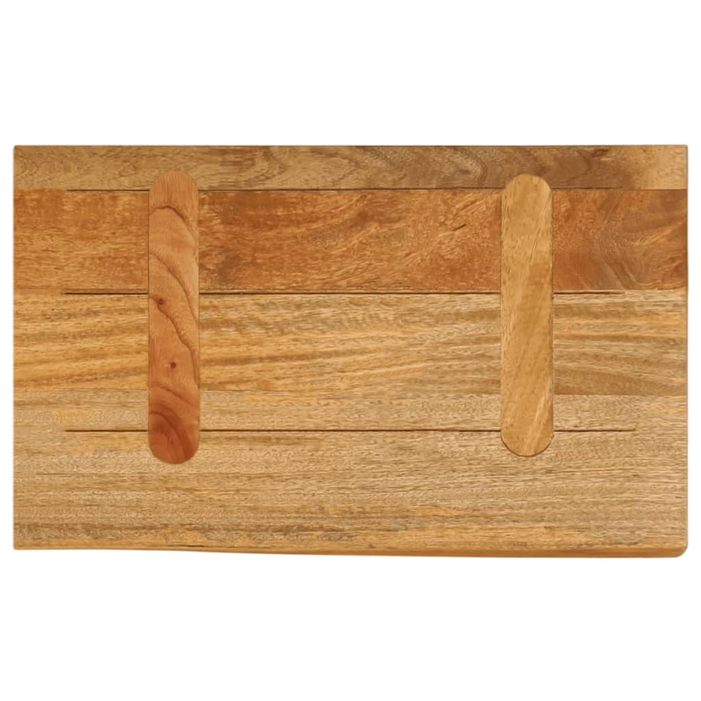 bordplade 50x40x3,8 cm naturlig kant massivt mangotræ