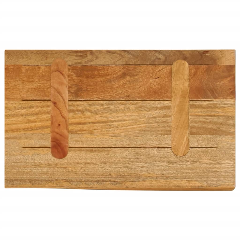 bordplade 60x40x3,8 cm naturlig kant massivt mangotræ