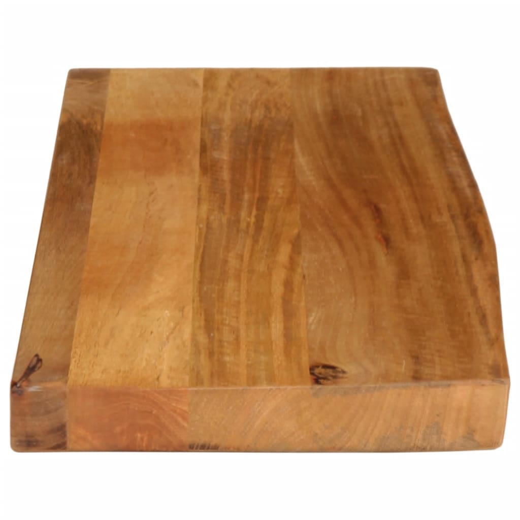 bordplade 80x40x3,8 cm naturlig kant massivt mangotræ