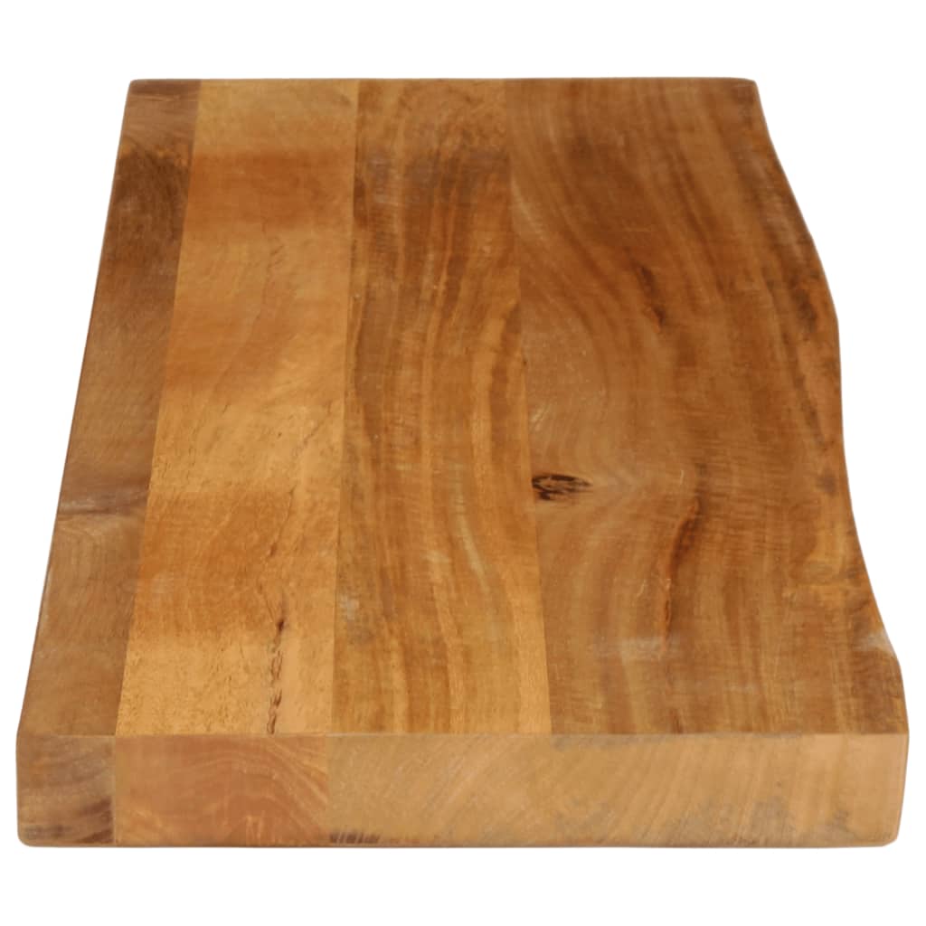 bordplade 100x40x3,8 cm naturlig kant massivt mangotræ