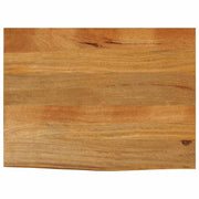 bordplade 70x60x3,8 cm naturlig kant massivt mangotræ