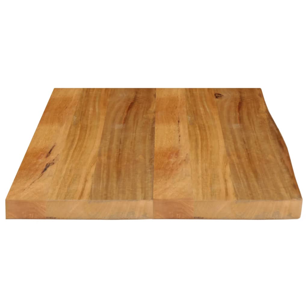 bordplade 70x60x3,8 cm naturlig kant massivt mangotræ