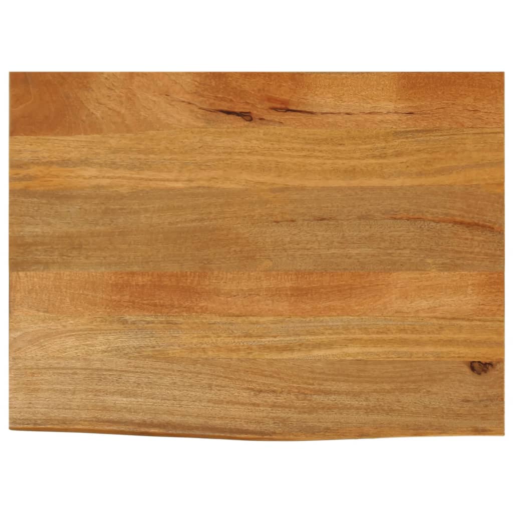 bordplade 90x60x3,8 cm naturlig kant massivt mangotræ