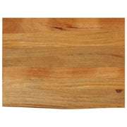 bordplade 90x60x3,8 cm naturlig kant massivt mangotræ