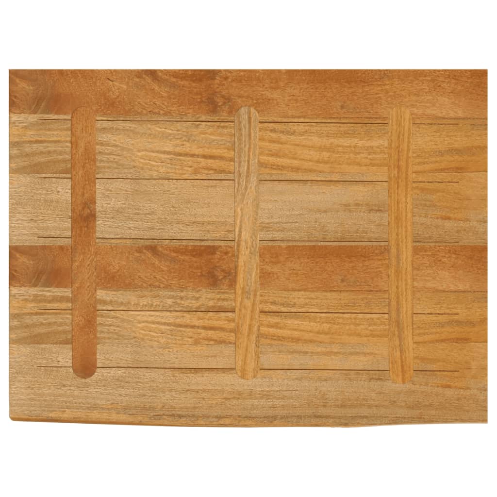 bordplade 90x60x3,8 cm naturlig kant massivt mangotræ