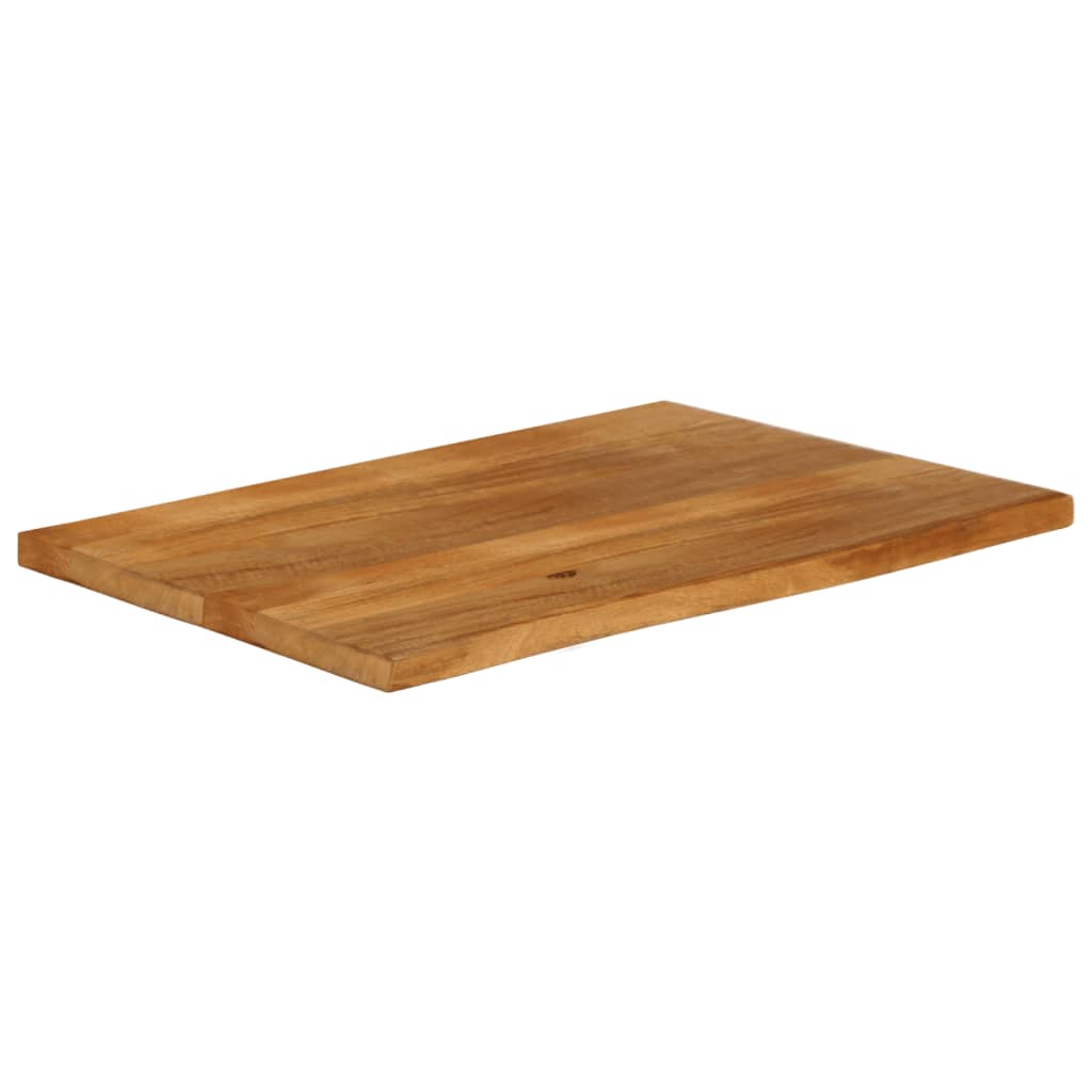 bordplade 120x60x3,8 cm naturlig kant massivt mangotræ