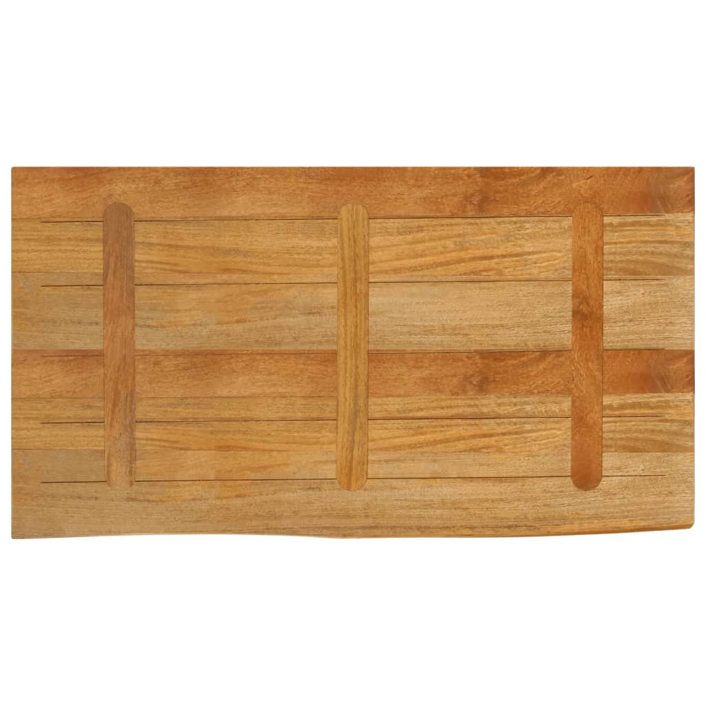 bordplade 120x60x3,8 cm naturlig kant massivt mangotræ