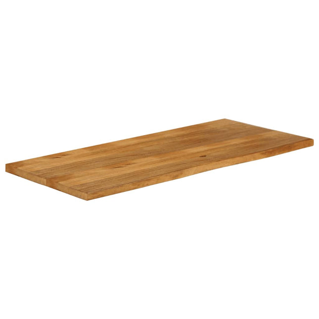 bordplade 140x60x3,8 cm naturlig kant massivt mangotræ