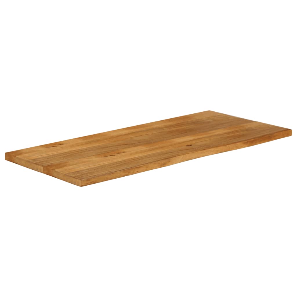 bordplade 140x60x3,8 cm naturlig kant massivt mangotræ