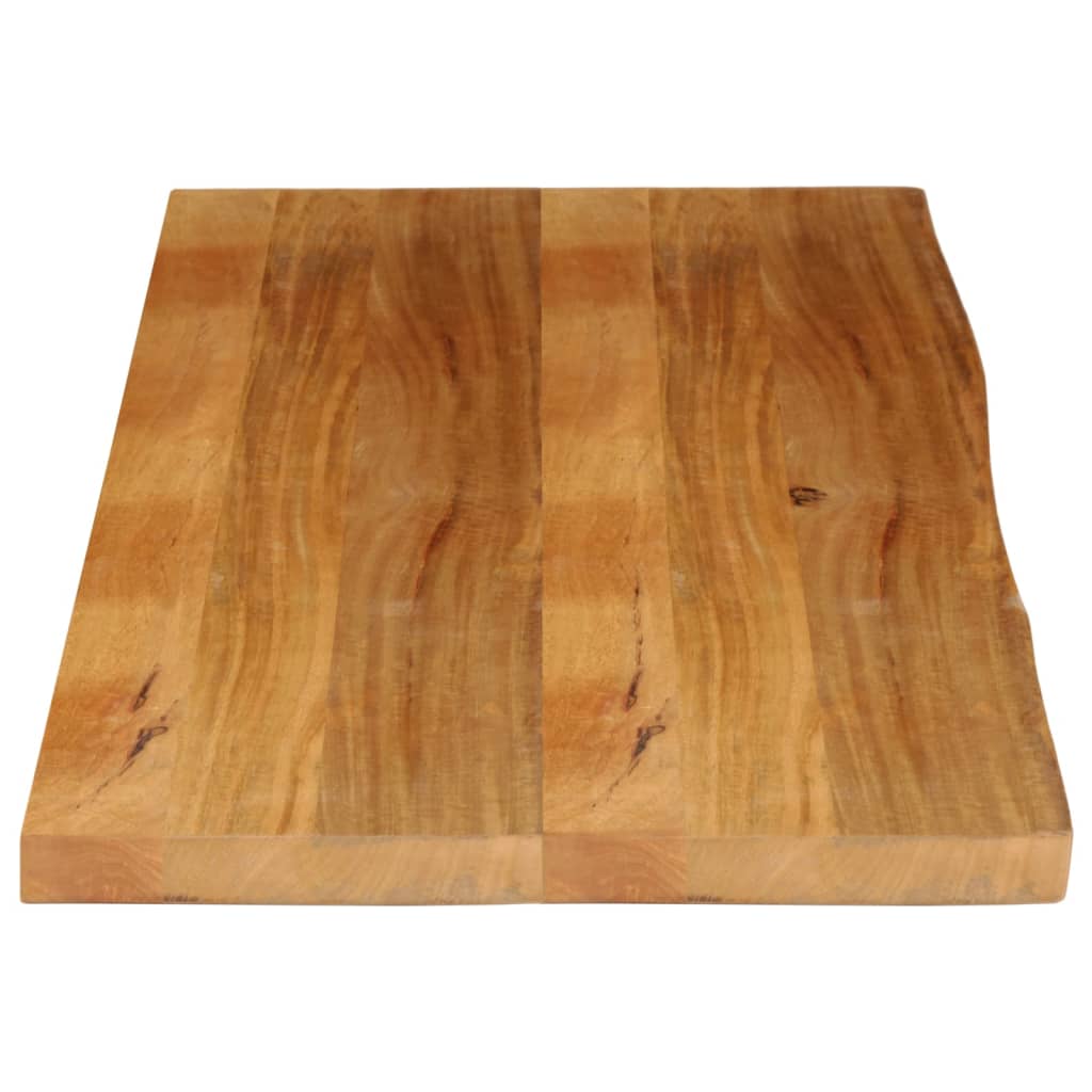 bordplade 140x60x3,8 cm naturlig kant massivt mangotræ