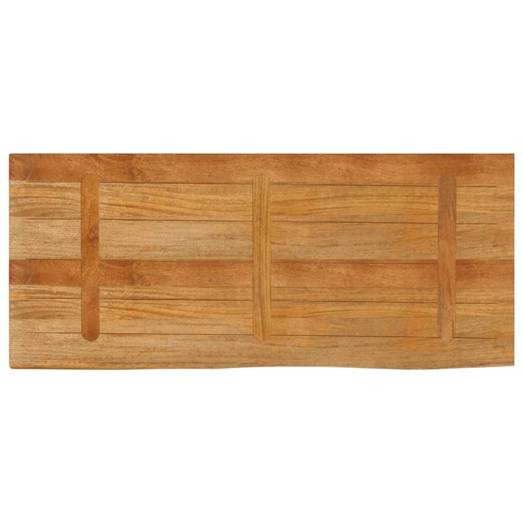 bordplade 140x60x3,8 cm naturlig kant massivt mangotræ
