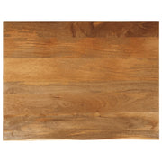 bordplade 100x80x3,8 cm naturlig kant massivt mangotræ