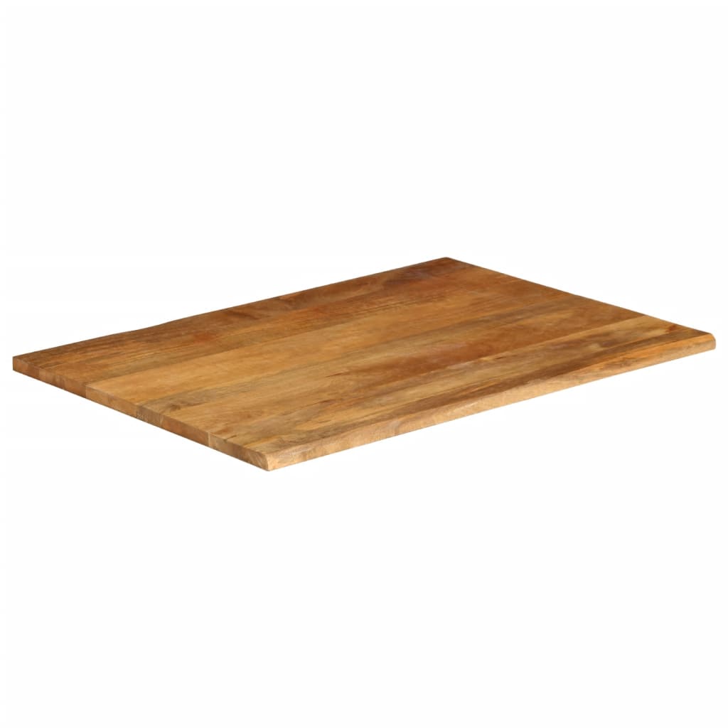 bordplade 100x80x3,8 cm naturlig kant massivt mangotræ