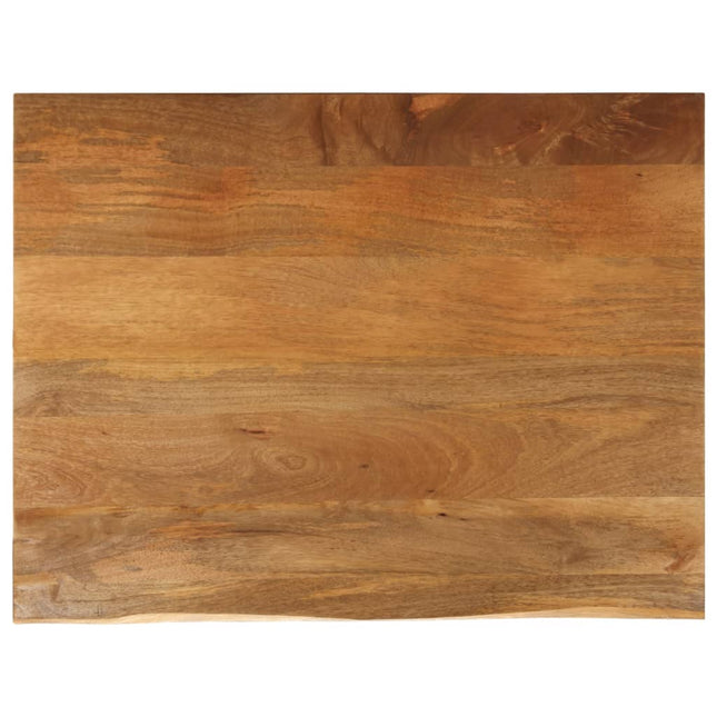 bordplade 110x80x3,8 cm naturlig kant massivt mangotræ