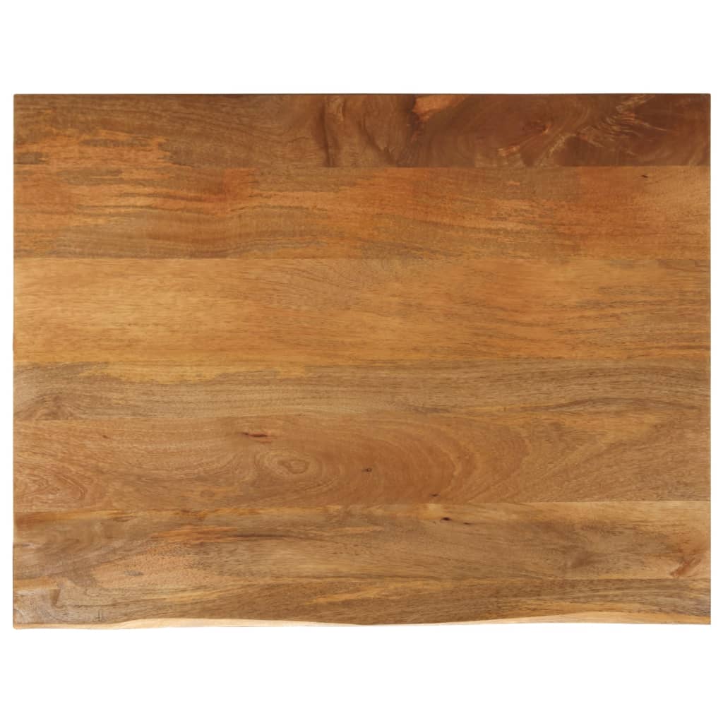 bordplade 110x80x3,8 cm naturlig kant massivt mangotræ billede