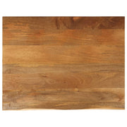 bordplade 110x80x3,8 cm naturlig kant massivt mangotræ