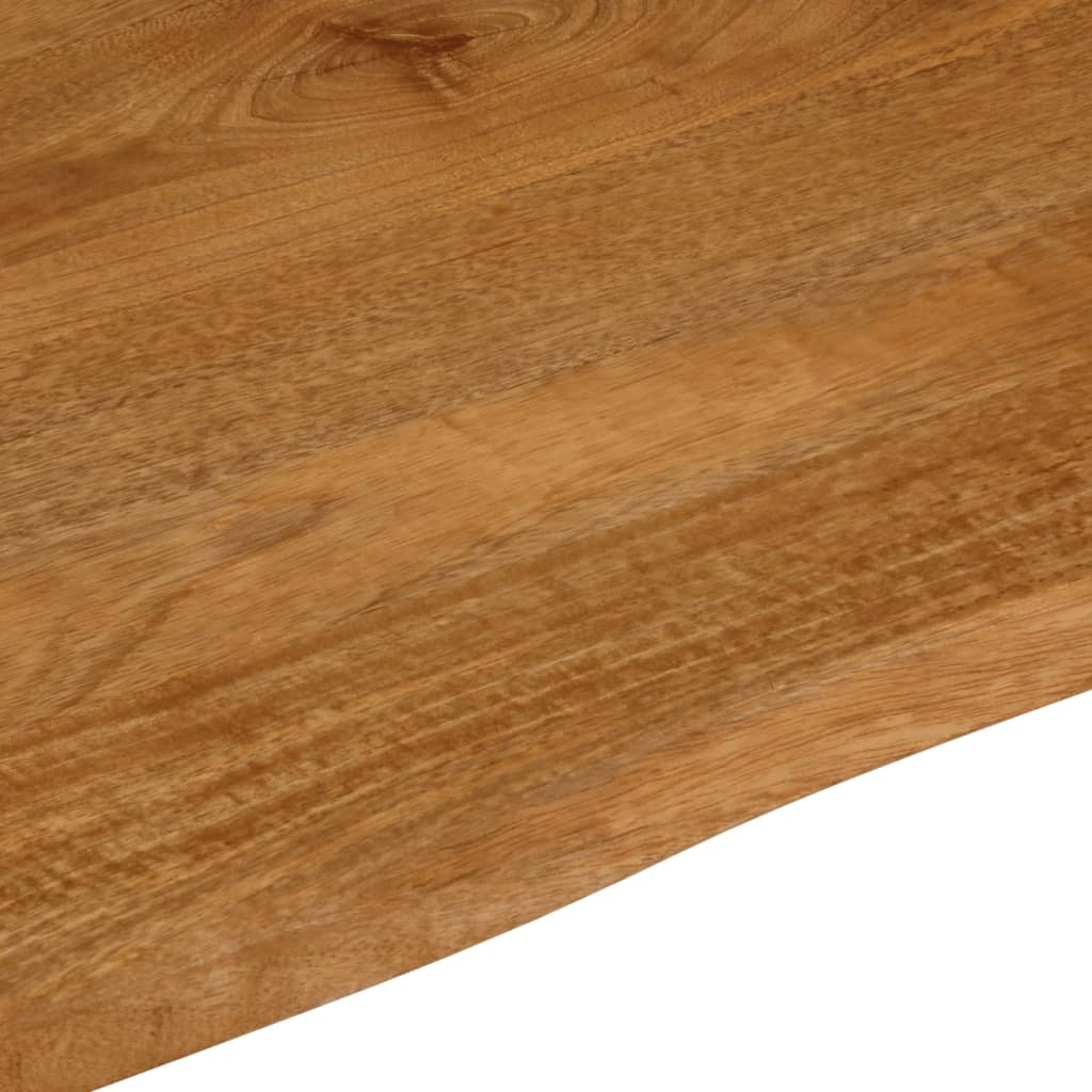 bordplade 110x80x3,8 cm naturlig kant massivt mangotræ