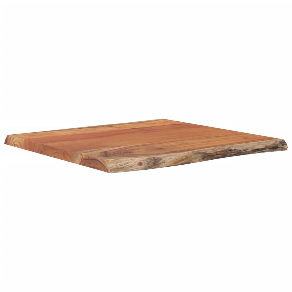 bordplade 40x40x2,5 cm rektangulær massivt akacietræ