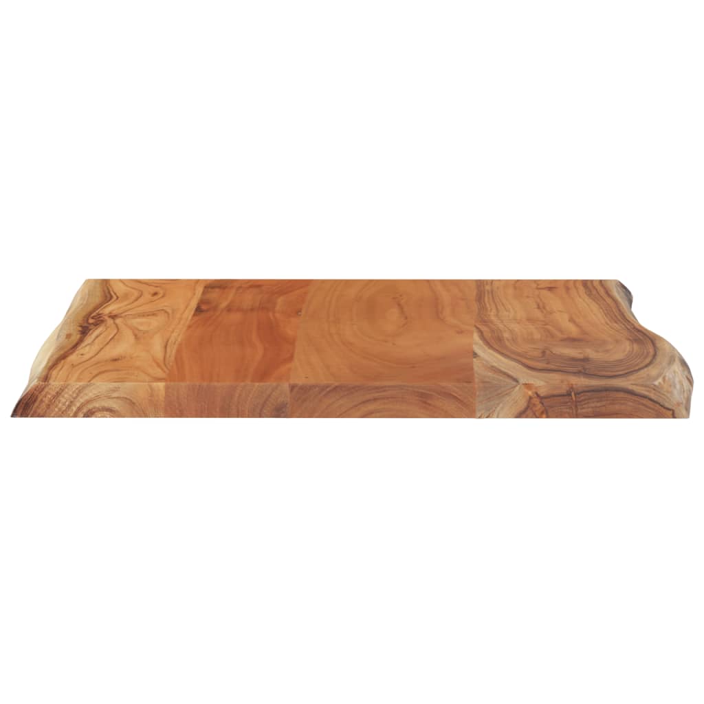 bordplade 40x40x2,5 cm rektangulær massivt akacietræ
