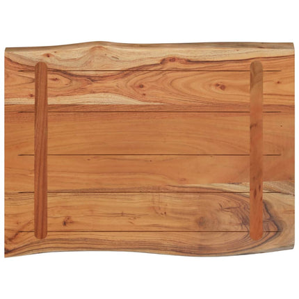 bordplade 50x40x2,5 cm rektangulær massivt akacietræ