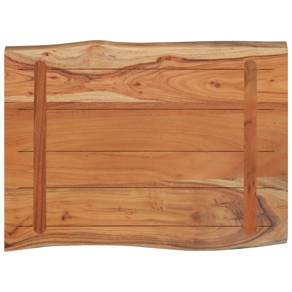 bordplade 50x40x2,5 cm rektangulær massivt akacietræ