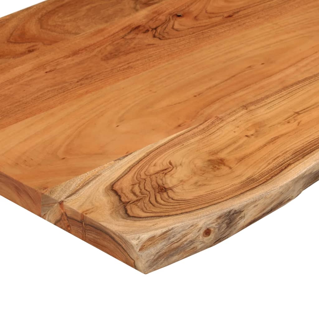 bordplade 50x40x2,5 cm rektangulær massivt akacietræ