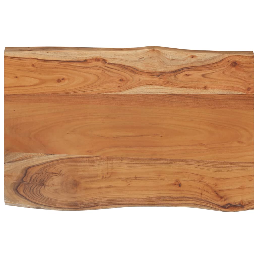 bordplade 60x40x2,5 cm rektangulær massivt akacietræ