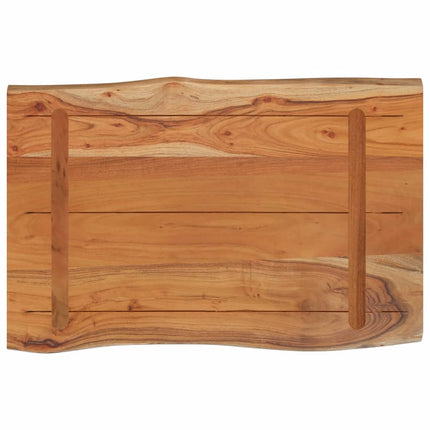 bordplade 60x40x2,5 cm rektangulær massivt akacietræ