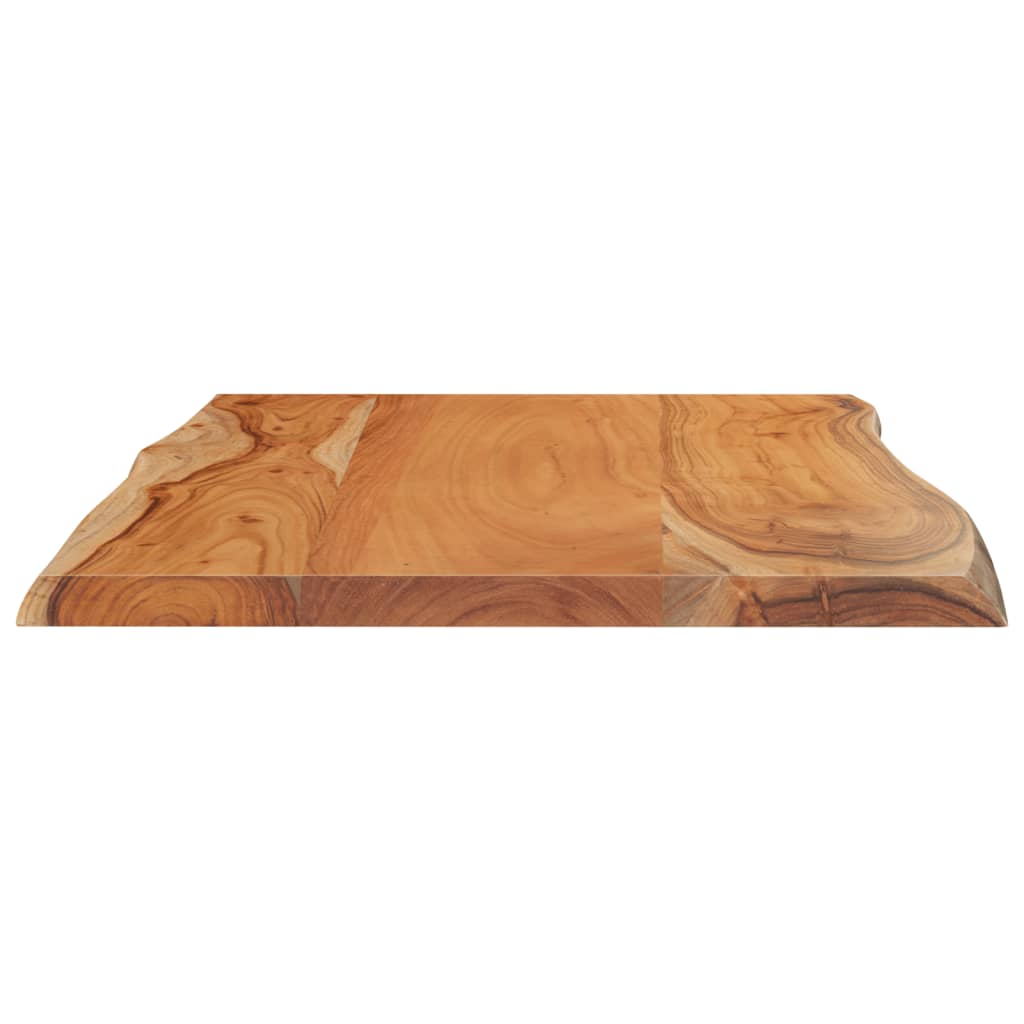 bordplade 60x40x2,5 cm rektangulær massivt akacietræ