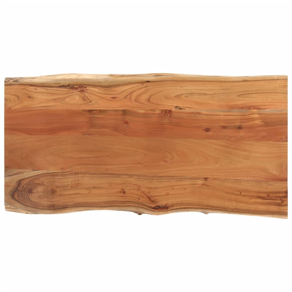 bordplade 80x40x2,5 cm rektangulær massivt akacietræ