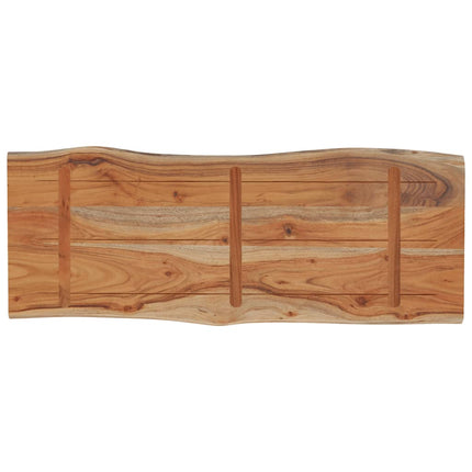 bordplade 80x40x2,5 cm rektangulær massivt akacietræ