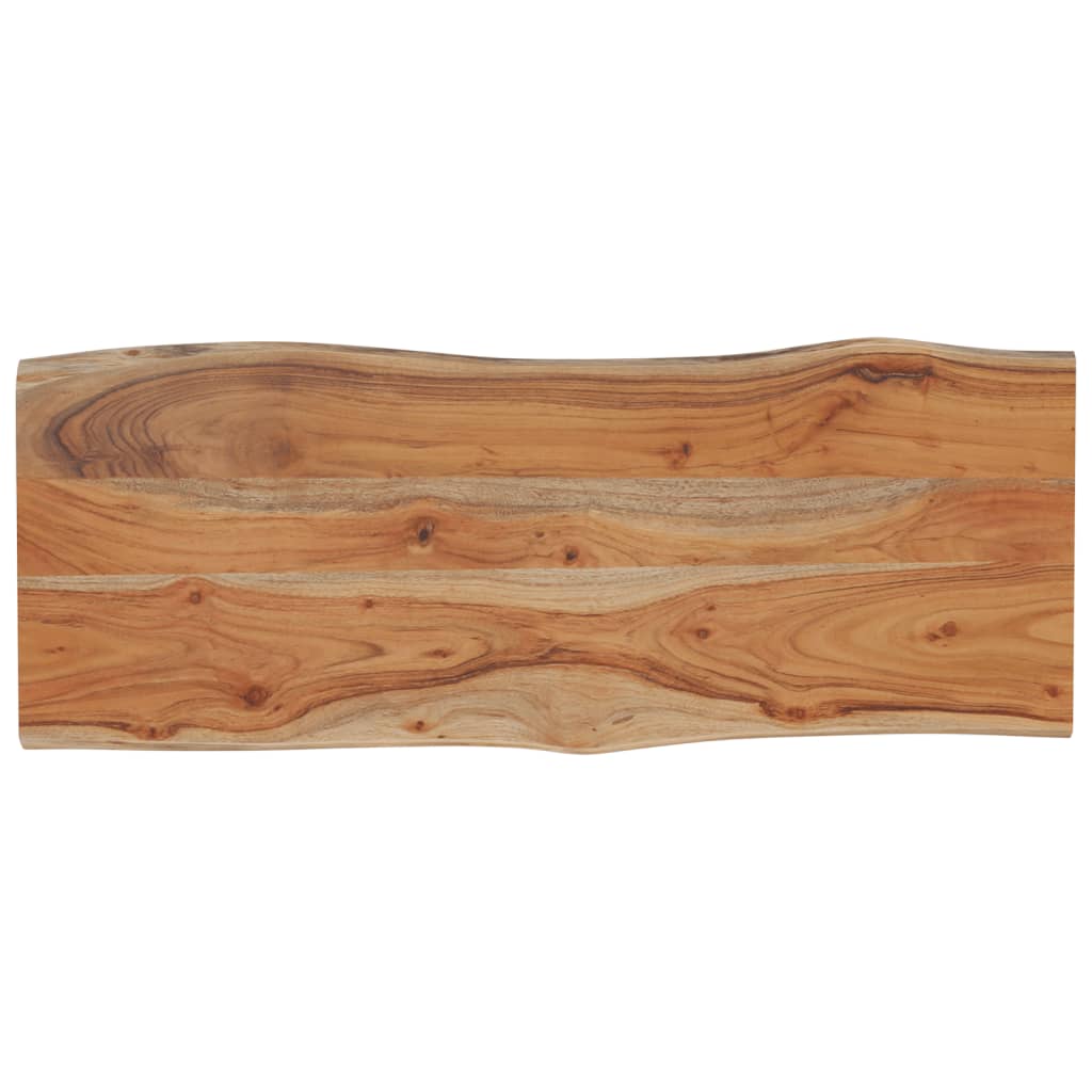 bordplade 90x40x2,5 cm rektangulær massivt akacietræ