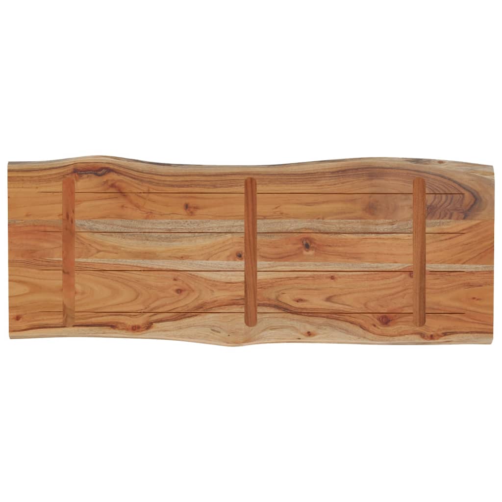 bordplade 100x40x2,5 cm rektangulær massivt akacietræ