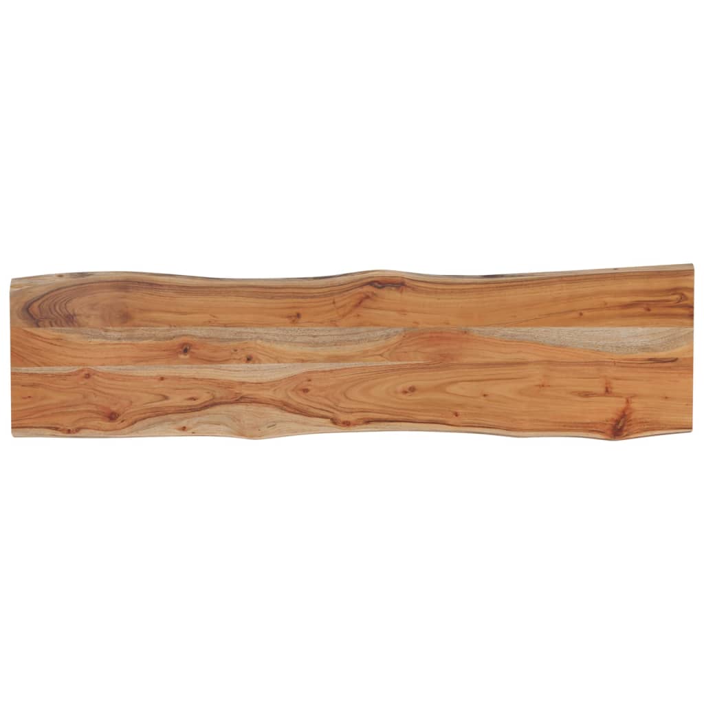 bordplade 140x40x2,5 cm rektangulær massivt akacietræ