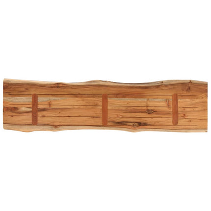bordplade 140x40x2,5 cm rektangulær massivt akacietræ