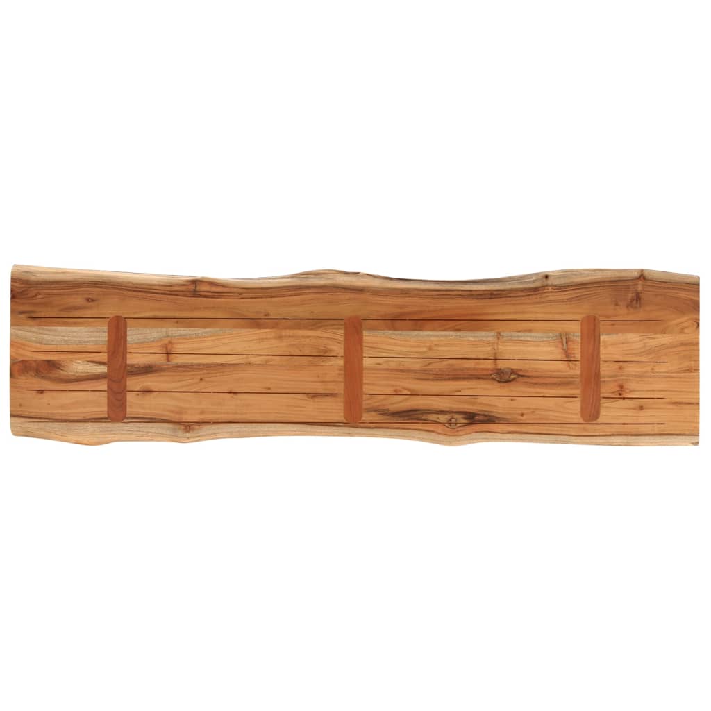 bordplade 140x40x2,5 cm rektangulær massivt akacietræ