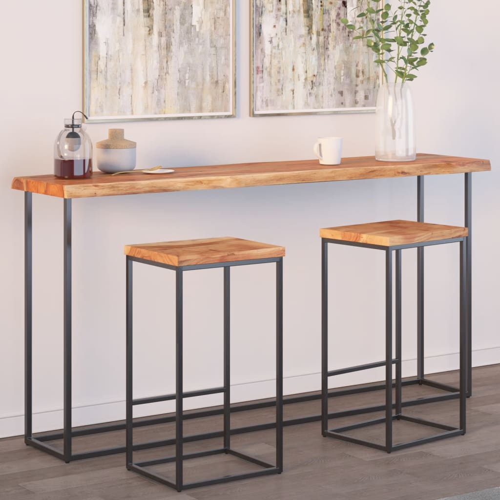 bordplade 160x40x2,5 cm rektangulær massivt akacietræ