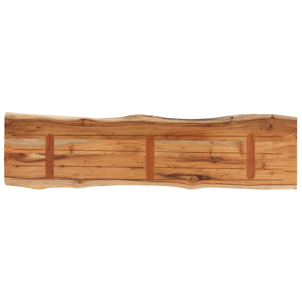 bordplade 180x40x2,5 cm rektangulær massivt akacietræ