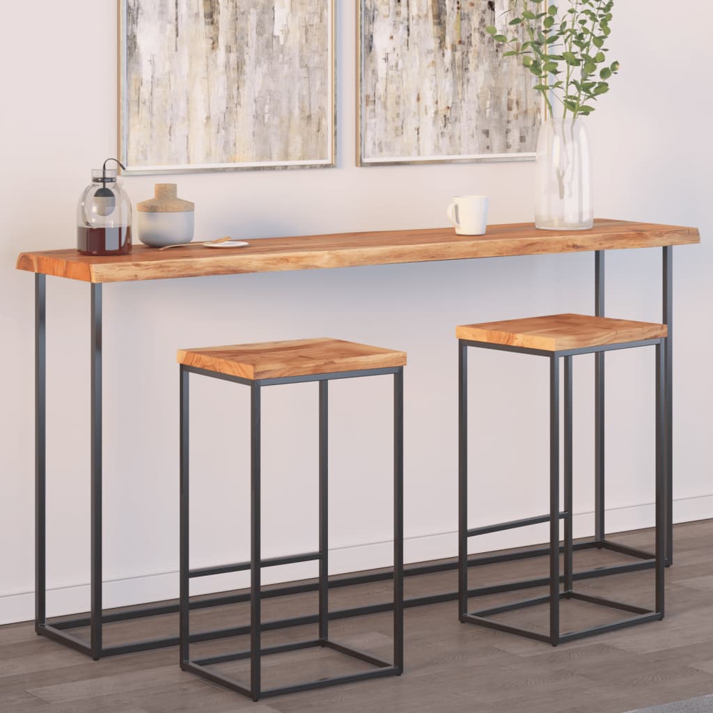 bordplade 180x40x2,5 cm rektangulær massivt akacietræ