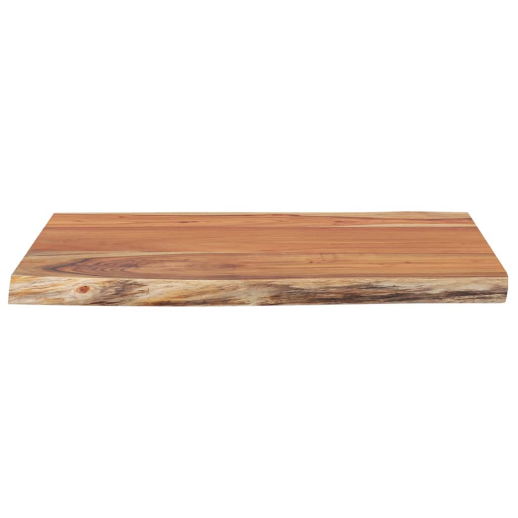 bordplade 70x60x2,5 cm rektangulær massivt akacietræ