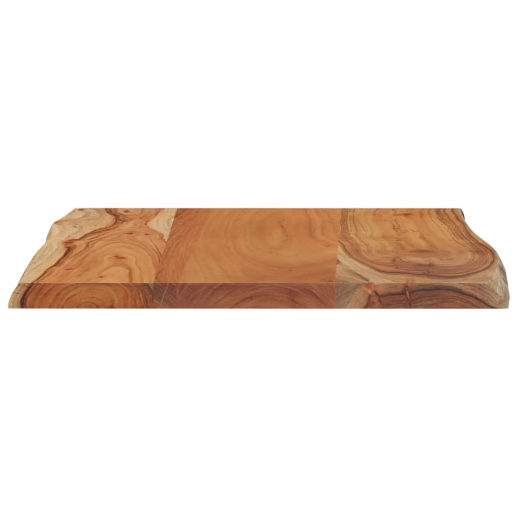 bordplade 70x60x2,5 cm rektangulær massivt akacietræ