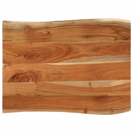 bordplade 90x60x2,5 cm rektangulær massivt akacietræ