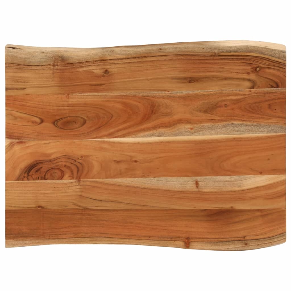 bordplade 90x60x2,5 cm rektangulær massivt akacietræ billede