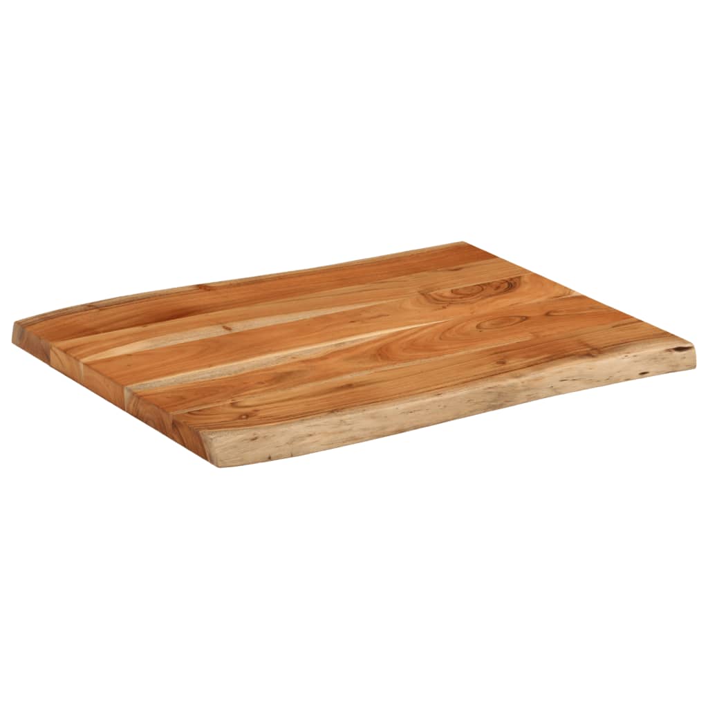 bordplade 90x60x2,5 cm rektangulær massivt akacietræ