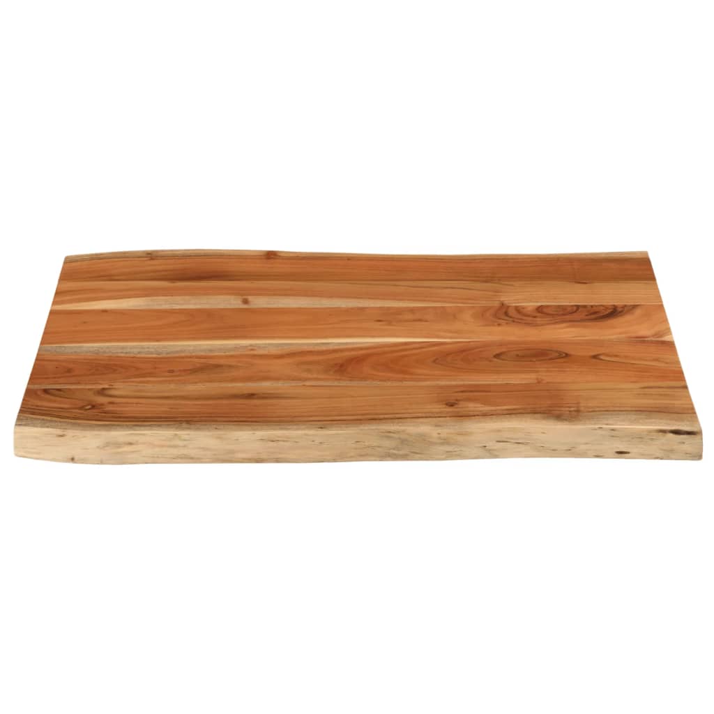 bordplade 90x60x2,5 cm rektangulær massivt akacietræ
